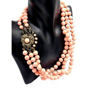 Heidi Daus Pink and Gold Necklace